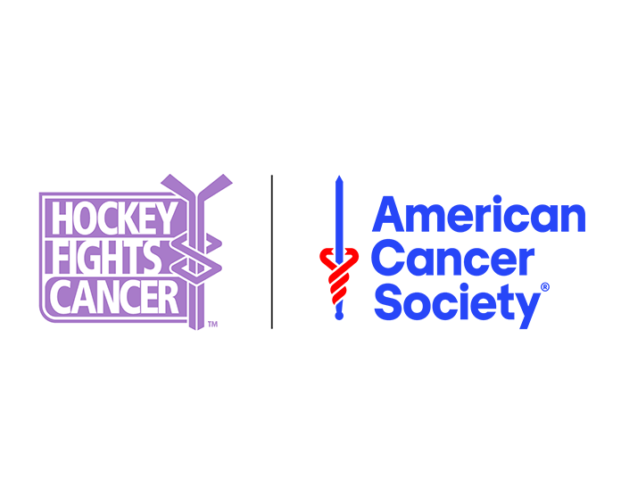 Hockey Fights Cancer and American Cancer Society logo